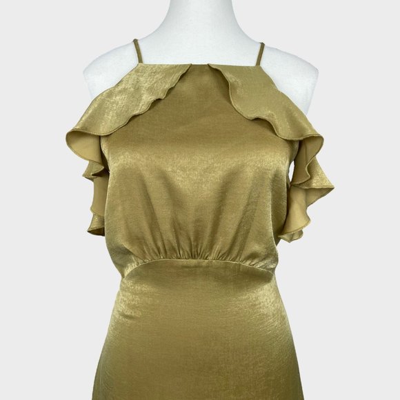 NWT Donna Mizani Cocktail Dress Alianna Sleeveless A-Line Midi Women's Small - Picture 4 of 12